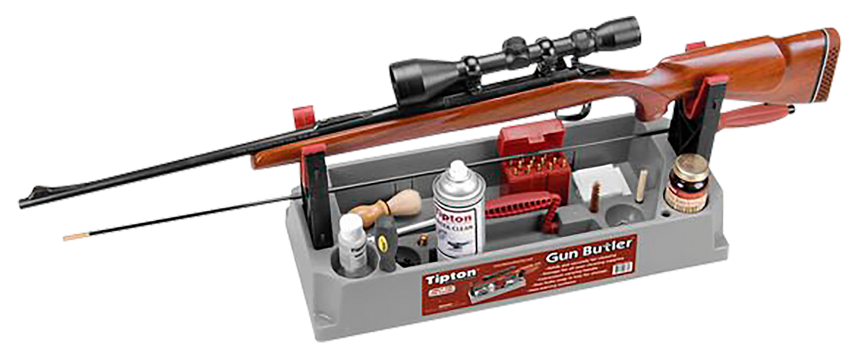 Tipton Gun Butler Rifle/Shotgun Cleaning Station 23.25 in Gray/Red Polymer — view 3