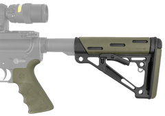 Hogue 15256 AR-15/M16 OverMolded Collapsible Buttstock & Pistol Grip Kit OD Green — view 3