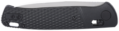 Columbia River Counterpart 3.38" Folding Drop Point Plain Satin 12C27 SS Black GRN Handle — view 3