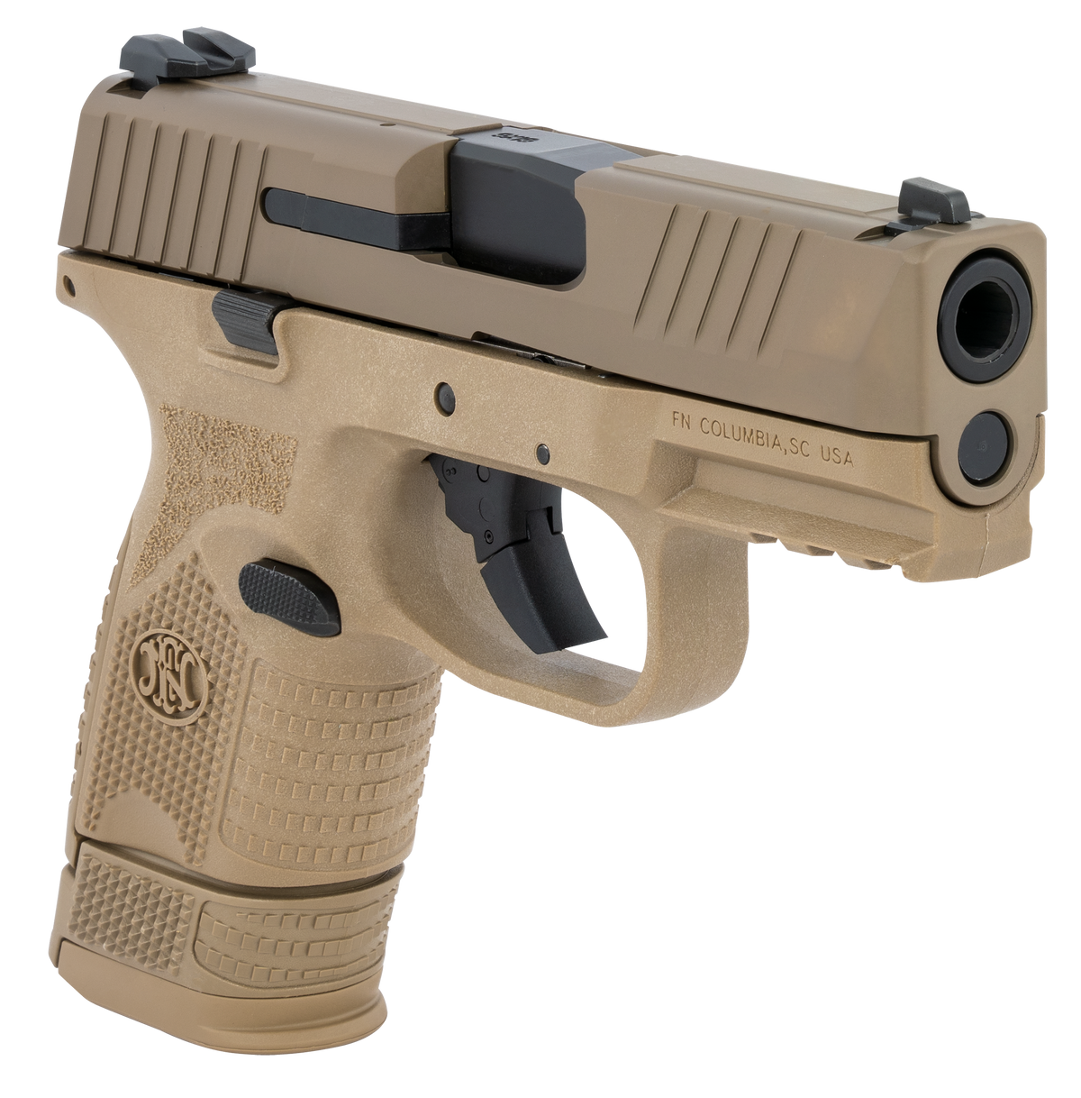 FN 509 Compact 9mm Luger 3.70" 15+1 Semi-Auto Pistol - Flat Dark Earth — view 3