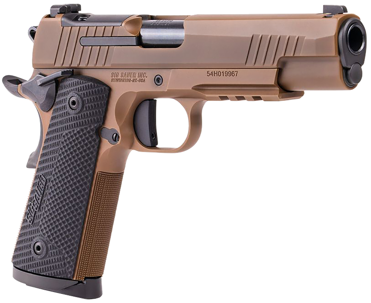 Sig Sauer 1911-X Full Size 45 ACP 5" 8+1 Semi-Auto Pistol - Coyote PVD — view 3