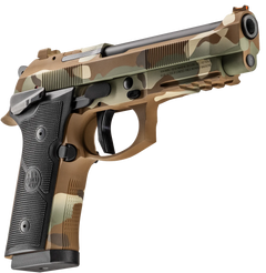 Beretta 92XI SAO 9mm Luger 4.7" 18+1 Semi-Auto Pistol - MultiCam Cerakote — view 3