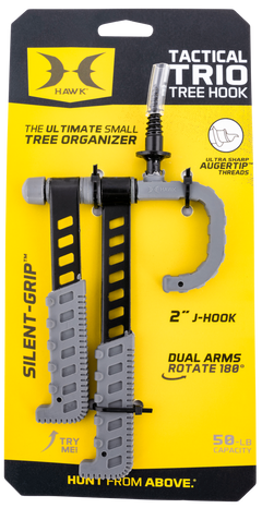 Hawk Tactical Trio Tree Hook 5"/6" Arms 40-lb J-Hook Black — view 3