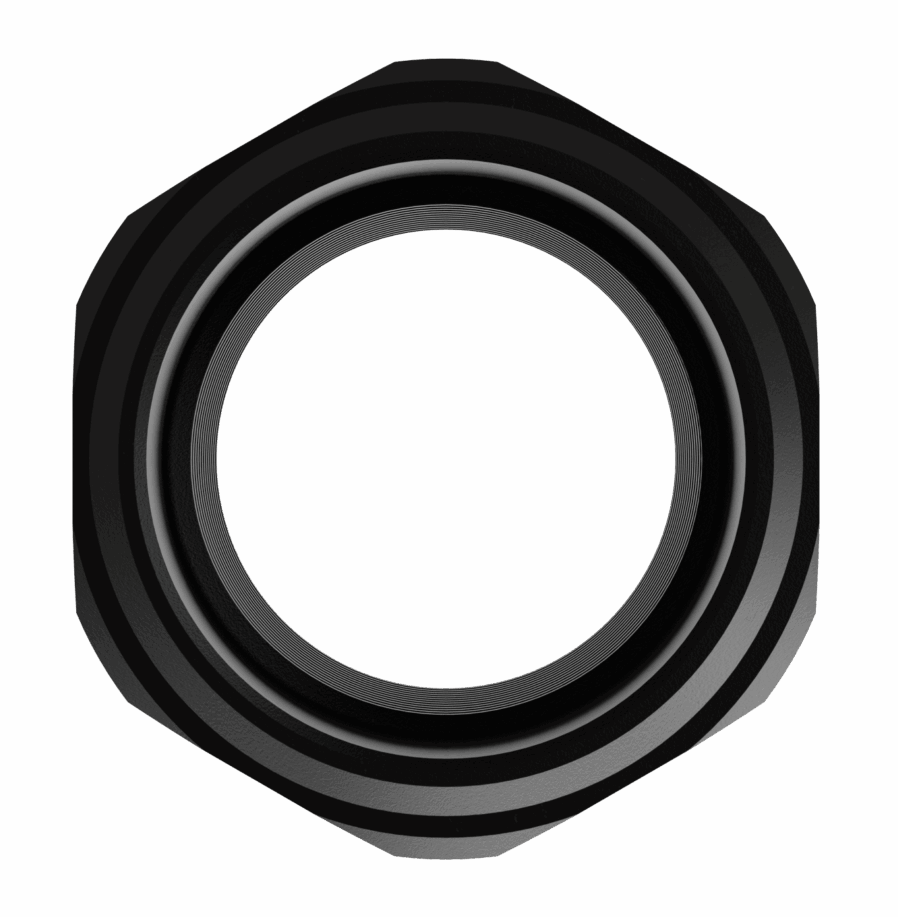 Liberty Precision Machine LPM-2022 1/2x28 to 5/8x24 Thread Adapter - Stainless Steel Black — view 3