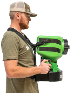 Hooyman 1135909 Manual Chest Spreader 35 lb Broadcast Chest Mount Seed Spreader — view 3