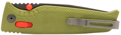 S.O.G Altair XR 3.20" Folding Plain Bead Blasted Cryo CPM 154 SS Blade Field Green w/Stone Blue Accents GRN Handle — view 3
