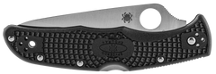 Spyderco C10PSBK Endura 4 Lightweight 3.75" VG-10 Drop Point Part Serrated FRN Black Handle Folding Knife — view 3