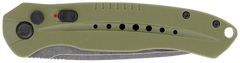 CobraTec Knives Diablo 3.5" Folding Automatic D2 Steel Black Stonewashed Blade OD Green G10 — view 3
