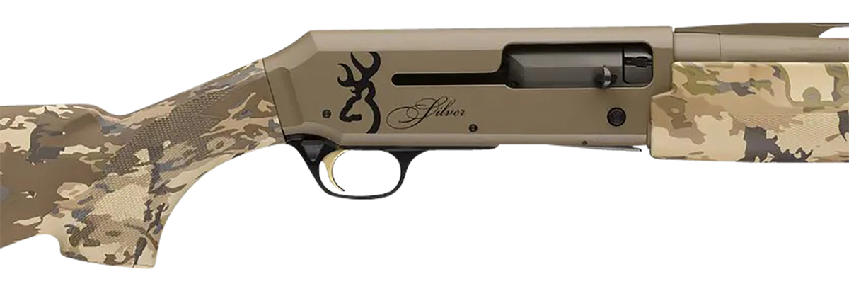 Browning Silver Field 12 Gauge 3.5" 4+1 28" Semi-Auto Shotgun - FDE Cerakote AURIC Camo — view 3