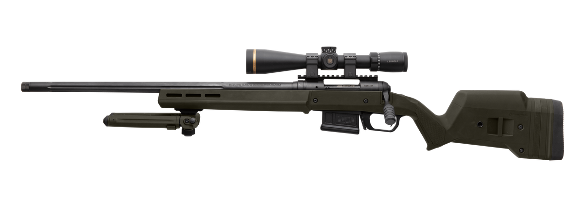 Magpul Industries Hunter 110 OD Green Synthetic Fixed Stock w/ Aluminum Bedding & Adjustable Comb for Savage 10/110 Short Action - Right Hand — view 3