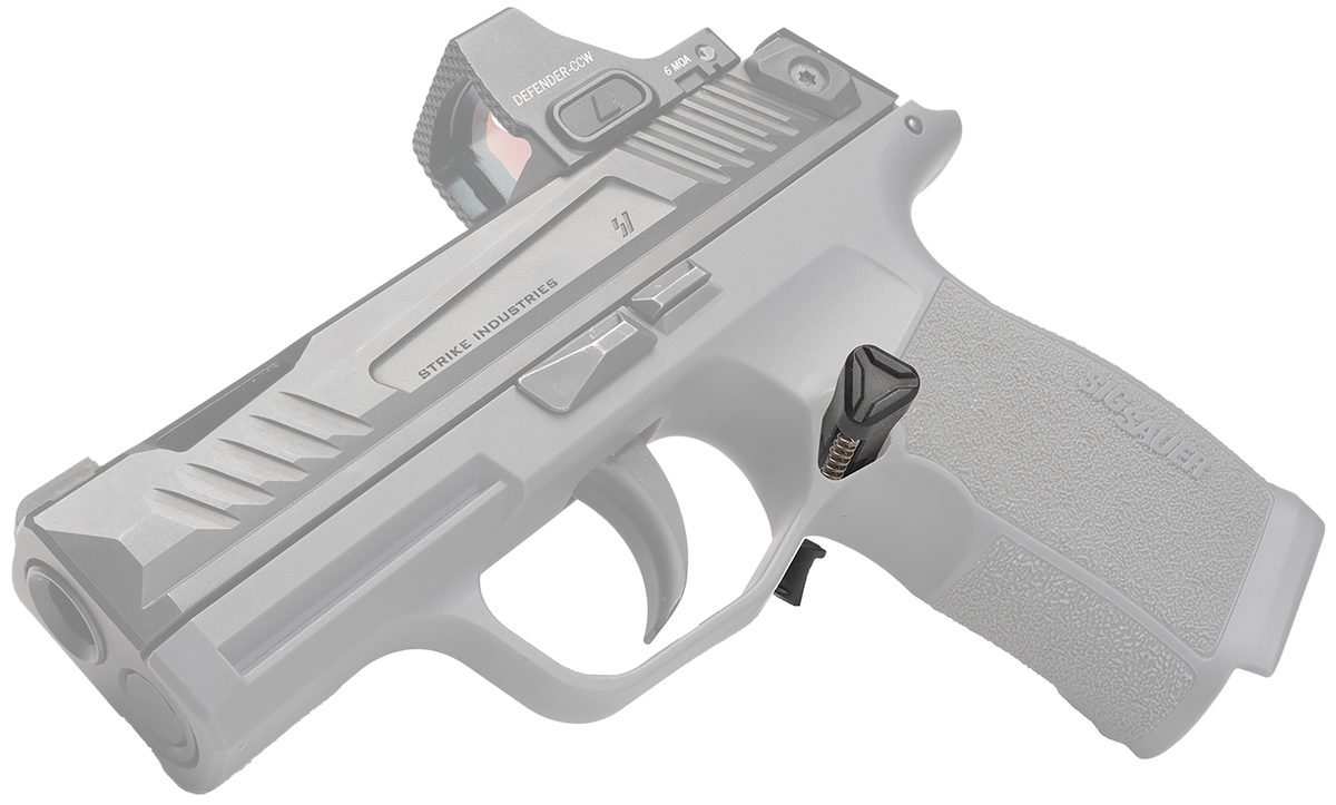 Strike Industries P365 Magazine Release - Black Stainless Steel — view 3