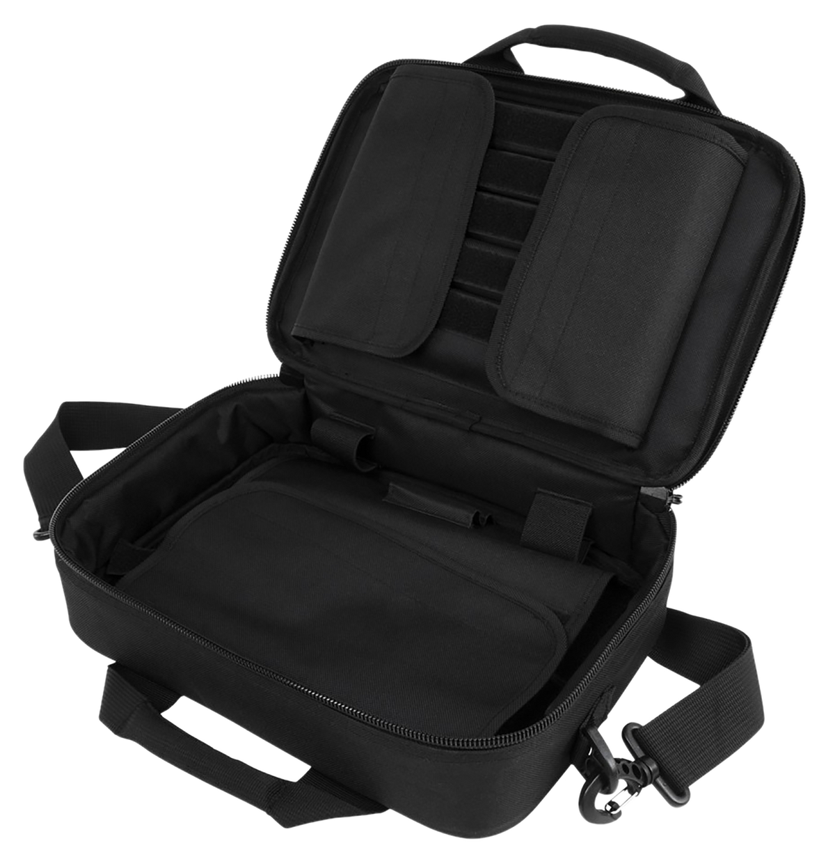 NcSTAR VISM Double Pistol Range Bag 13" Black Padded w/ Mag Pouches — view 3