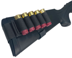 Adaptive Tactical Stock Mounted Shell Carrier 5-Rd Shotshells Black Nylon - Adjustable Stock Fit — view 3