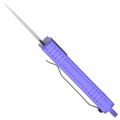 CobraTec Knives ASP 1.94" OTF Dagger D2 Steel Purple Aluminum Handle — view 3