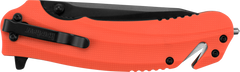 Kershaw 8650 Barricade 3.5" Folding Drop Point Plain Black Oxide Orange GFN — view 3