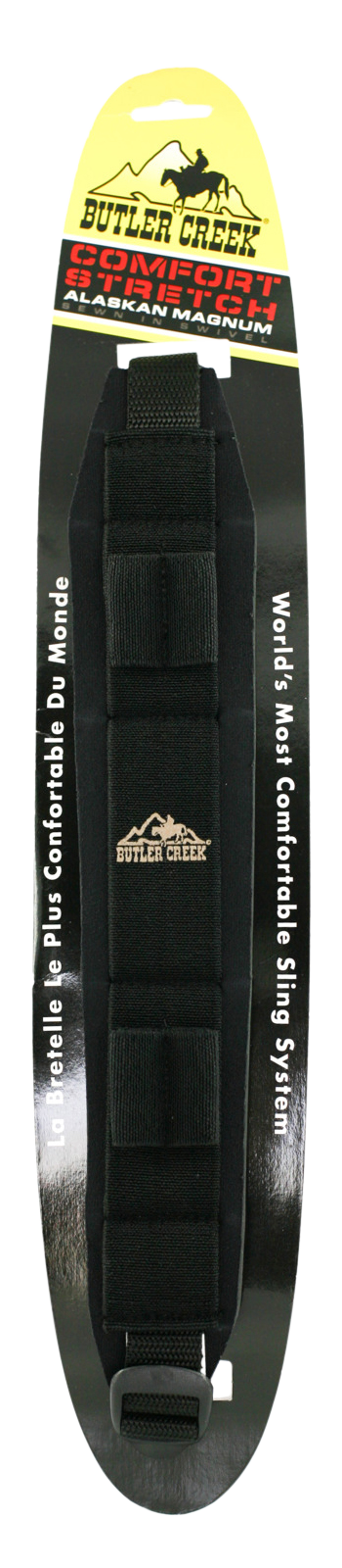 Butler Creek Comfort Stretch Alaskan Magnum 1" 20"-46" Black Neoprene Rifle Sling with QD Swivels — view 3