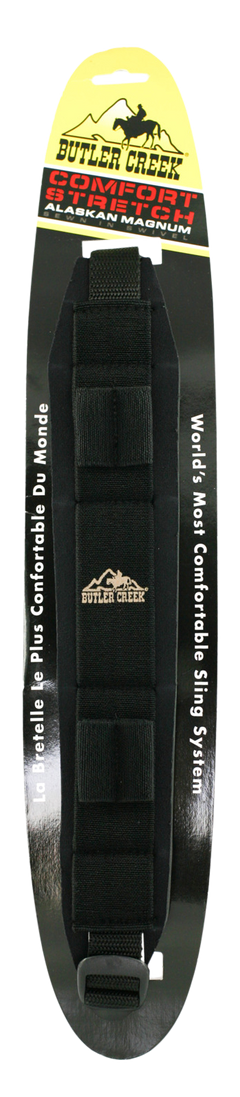 Butler Creek Comfort Stretch Alaskan Magnum 1" 20"-46" Black Neoprene Rifle Sling with QD Swivels — view 3