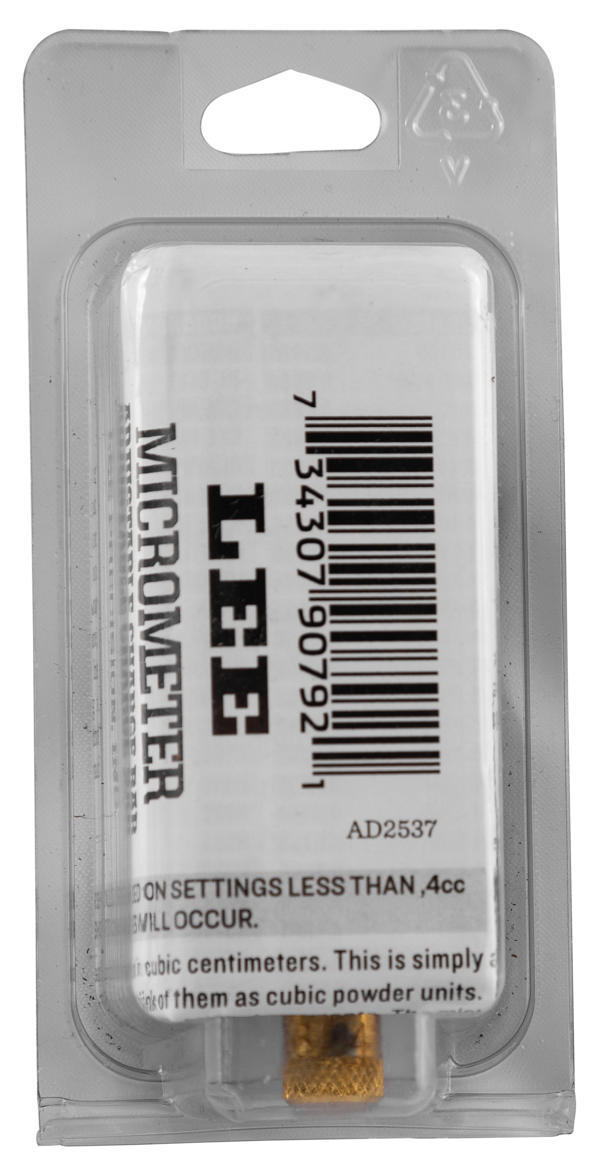 Lee 90792 Adjustable Charge Bar .28-1.6cc Powder Measure — view 3