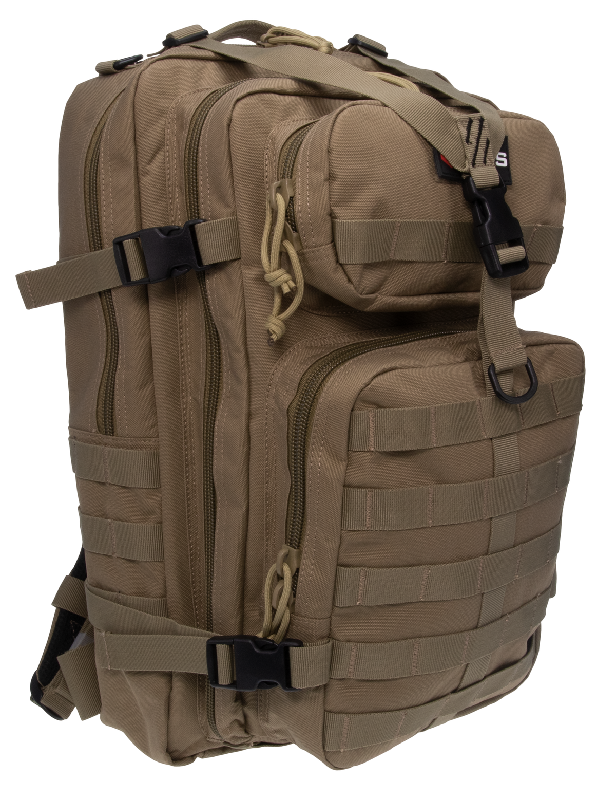 G Outdoors GPS Tactical Bugout Laptop Backpack 600D Polyester Tan - Holds 2 Handguns — view 3