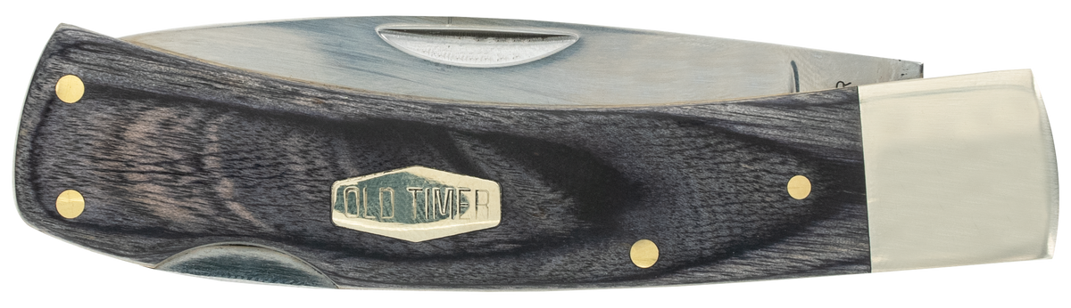 Old Timer Heritage Series Bruin 50th Anniversary 2.80" Drop Point Plain D2 Steel - Black Wood Laminate Handle — view 3