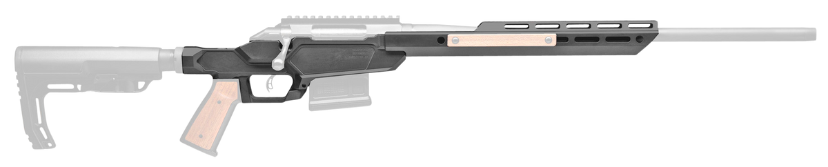 Sharps Bros Heatseeker SBC02 Chassis Stock - Ruger American Short Action 6061-T6 Aluminum 14" M-LOK — view 3