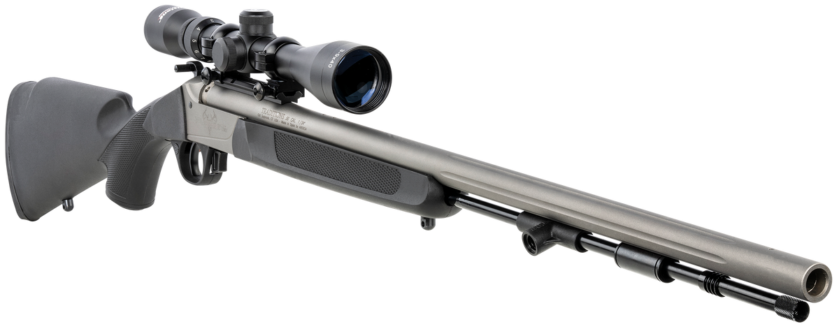 Traditions Pursuit XT 50 Cal 209 Primer 26" Black Synthetic 3-9x40 Scope Muzzleloader — view 3