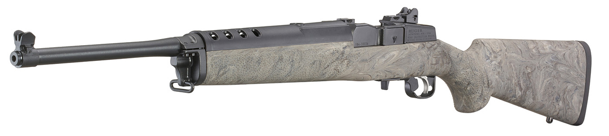 Ruger 5877 Mini-14 Tactical 5.56x45mm NATO 18.50" 5+1 Semi-Auto Rifle - Hogue Ghillie Green Stock — view 3