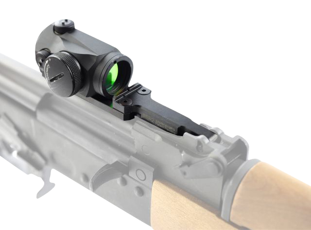 Samson RSR2 Low Profile AK Rear Sight Rail - Micro T1/T2 Mount - Black — view 3