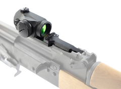 Samson RSR2 Low Profile AK Rear Sight Rail - Micro T1/T2 Mount - Black — view 3