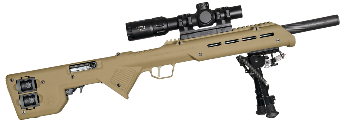 Desert Tech TREK-22 Fixed Bullpup Rifle Chassis Flat Dark Earth Synthetic - Fits Ruger 10/22 26.75" OAL — view 3