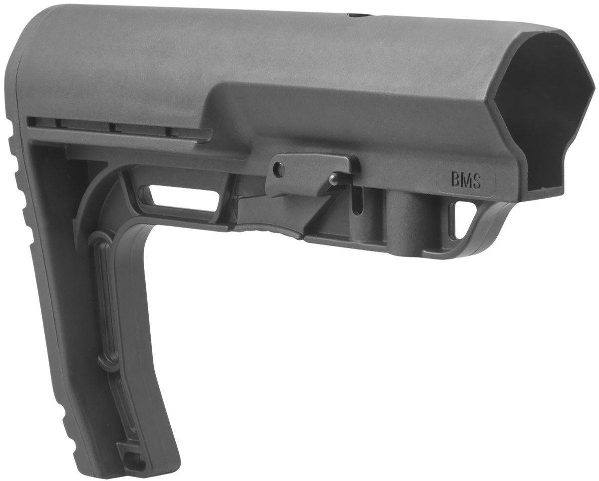 Mission First Tactical BMS Battlelink Minimalist Stock Collapsible Black Synthetic for AR-15/M16/M4 - Commercial Tube (Not Included) — view 3