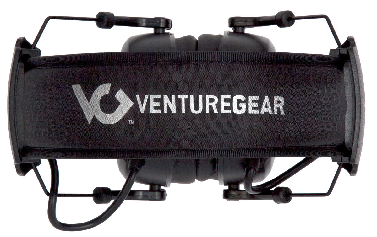 Pyramex Venture Gear Clandestine Electronic Muff 24 dB NRR Over the Head Black — view 3