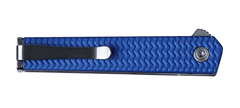 CRKT 7083C CEO Microflipper 2.21" Sheepsfoot Folding Knife - Blue Aluminum — view 3