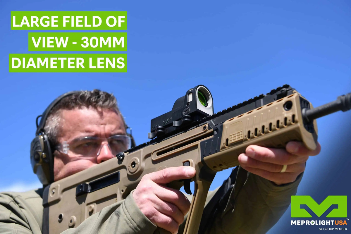 Meprolight M21 1x 30mm 4.3 MOA Bullseye Red Dot Sight - Quick Release Picatinny — view 3