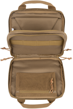 Tac Six Crew 2-Gun Tactical Pistol Case Coyote 600D Polyester 10" Lockable — view 3