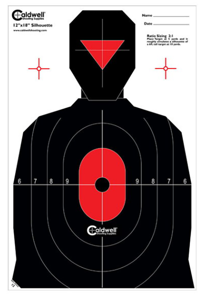 Caldwell Ultra Portable Target Stand 8 Silhouette/8 Sight-In Targets Black/Red/White Steel — view 3