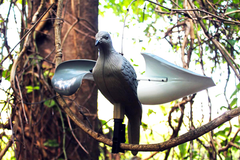 Mojo Outdoors Wind Dove HW7201 Gray Plastic Wind-Powered Motion Dove Decoy — view 3