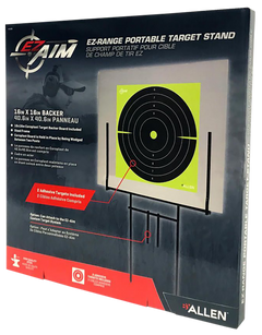 EZ-Aim 15309 Portable Range Target Stand Black Steel 18" W x 19" H - 2 Adhesive Targets — view 3