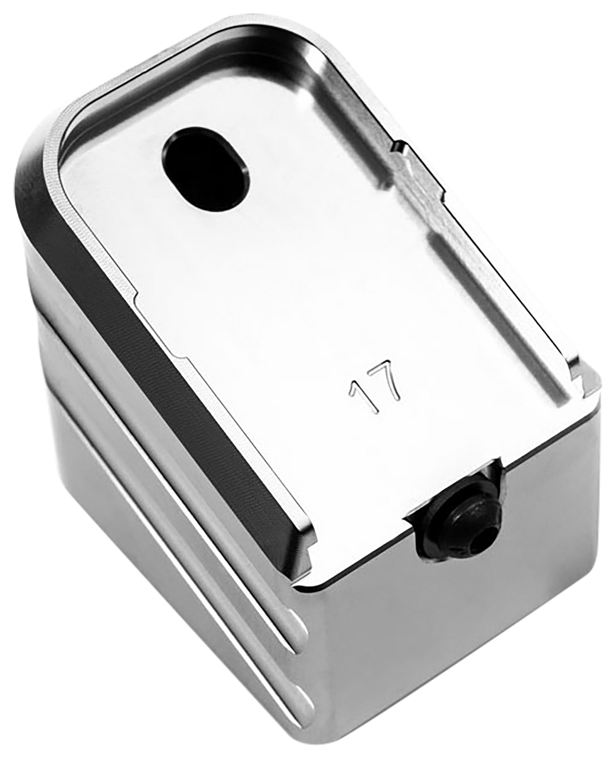 Cross Armory +0 Magazine Extension Fits Glock 19/23/32 Gen 1-5 Silver Aluminum — view 3