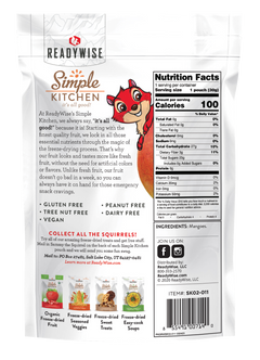 ReadyWise Simple Kitchen Freeze Dried Mango 1 Serving Pouch - 6 Pk Case — view 3