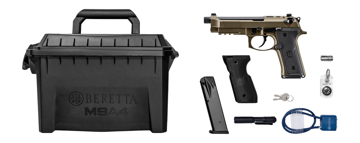 Beretta M9A4 Overlanding Full Size 9mm Luger 5.10" 15+1 DA/SA Semi-Auto Pistol - Nomad Bronze Cerakote — view 3