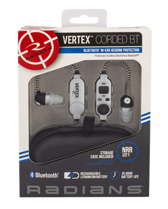 Radians VX-BTAC10 Vertex Electronic Earbuds 25 dB NRR Bluetooth In-Ear Black/Gray — view 3