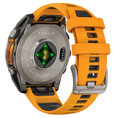 Garmin Fenix 8 47mm AMOLED Sapphire GPS Multisport Smartwatch - Titanium/Orange — view 3