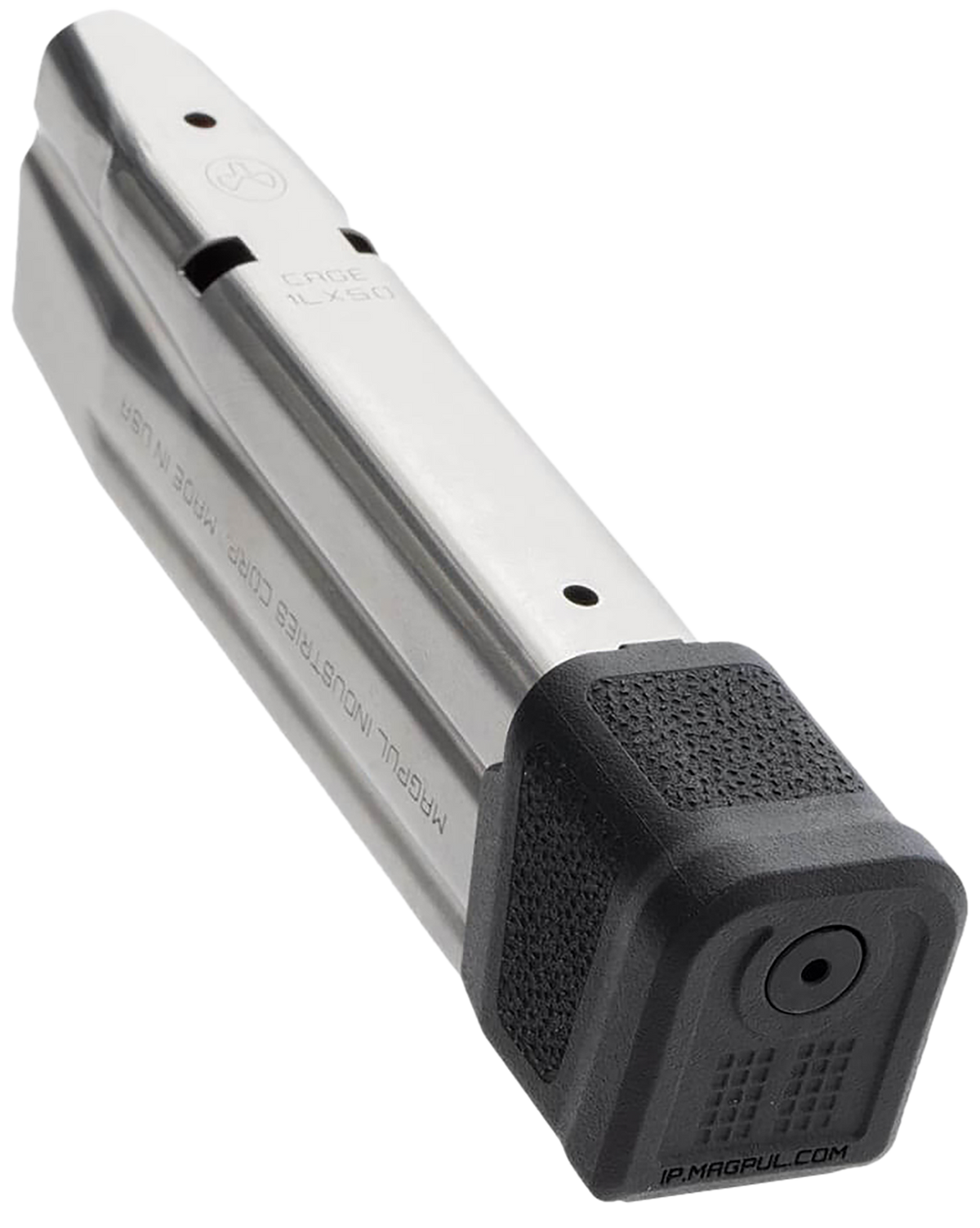 Magpul Industries AMAG 21rd 9mm Luger Stainless Steel/Polymer Pistol Magazine for Sig P320/M17 - Silver/Black — view 3