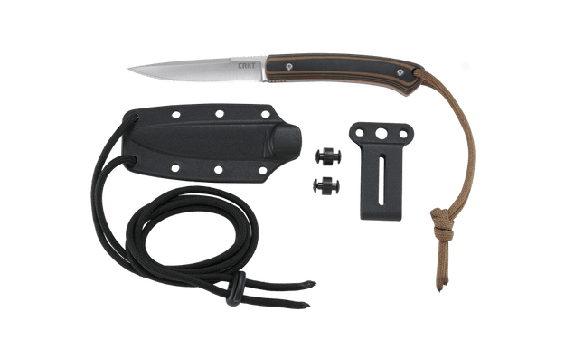 Columbia River Biwa 3.02" Fixed Drop Point Plain 8Cr13MoV Brown/Black G10 - 2382C — view 3