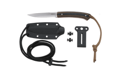 Columbia River Biwa 3.02" Fixed Drop Point Plain 8Cr13MoV Brown/Black G10 - 2382C — view 3
