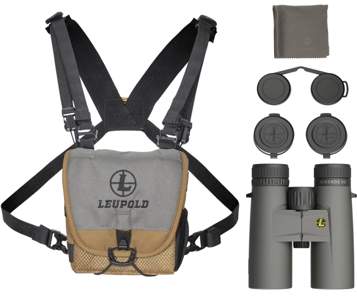 Leupold BX-1 McKenzie HD 10x 42mm Roof Prism Binoculars - Shadow Gray Armor Coated Magnesium — view 3