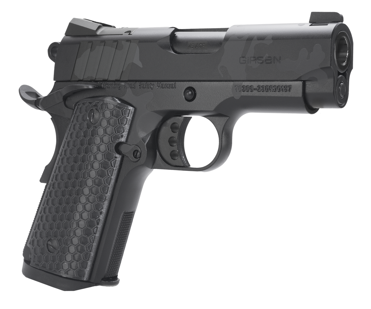 EAA Girsan MC1911 SC Influencer 45 ACP 3.40" 6+1 Semi-Auto Pistol - Black Camo — view 3