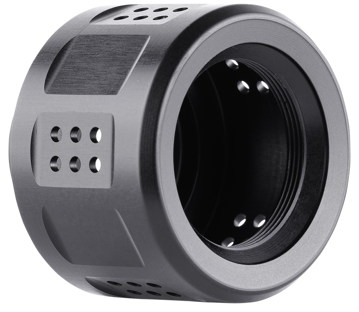 Dead Air DA442 Sandman E-Brake 30 Cal 4140 HT Alloy Steel Black Nitride Muzzle Brake — view 3