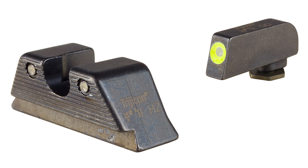 Trijicon HD XR Night Sight Set Green Tritium Yellow Outline Front / Green Tritium Rear - Fits Glock 17 MOS / 19 MOS / 34 MOS / 45 MOS — view 3